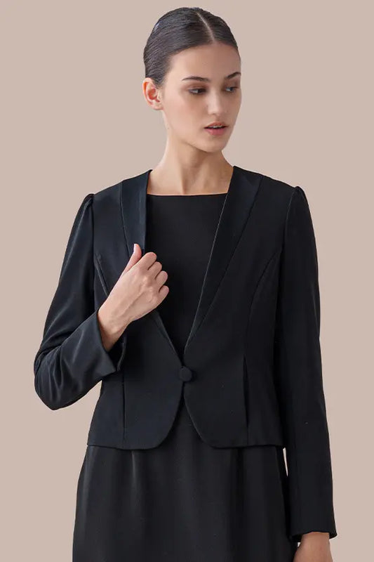 Space Material: Bolero Jacket with Buttons