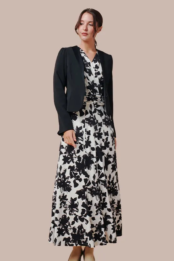 Space Material: Bolero Jacket with Buttons