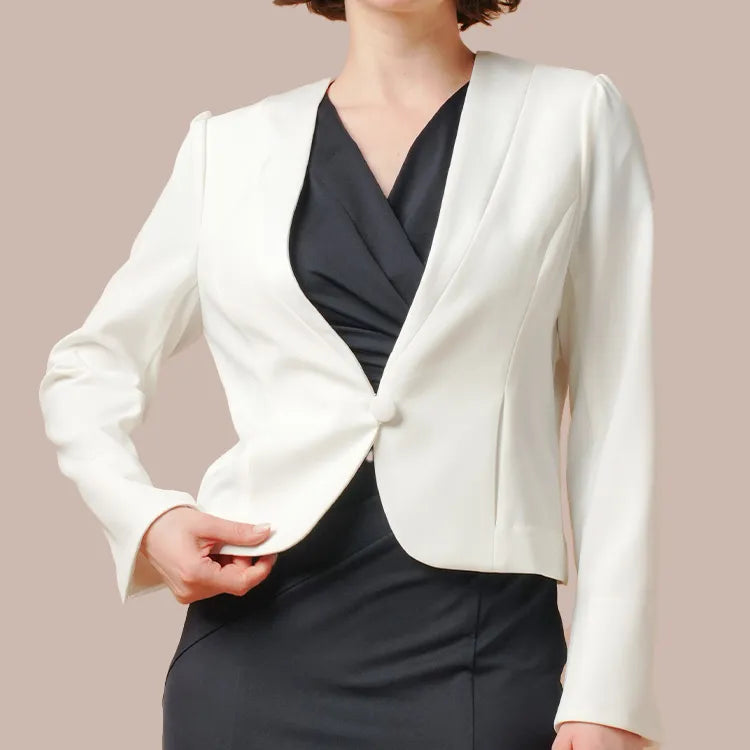 The effortless elegance of a cardigan with refined sophistication