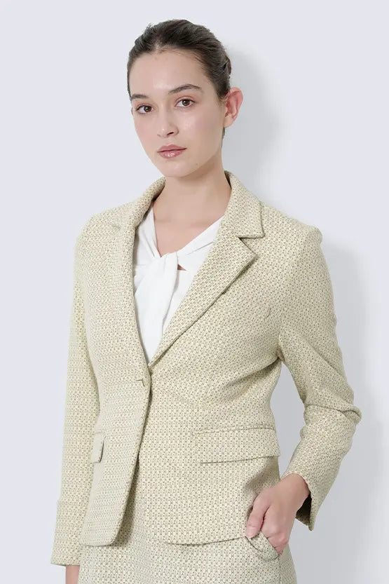 Lame Jacquard: Tailored Jacket