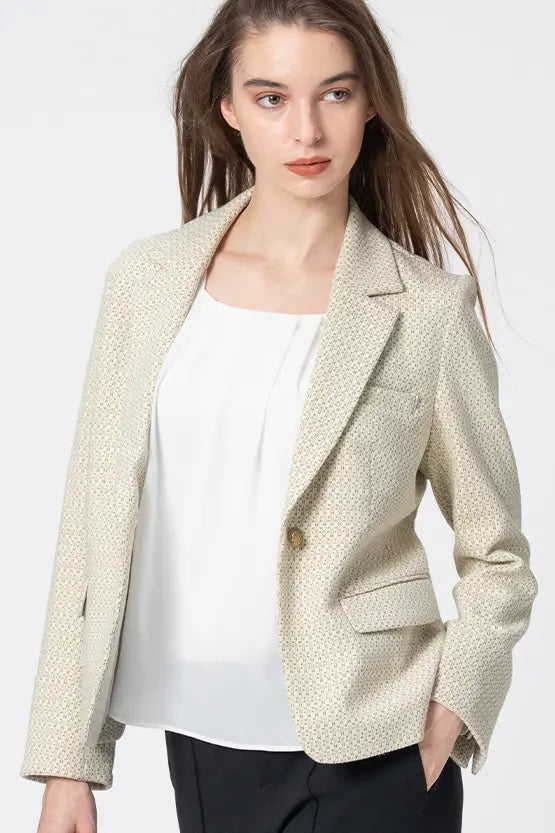 Lame Jacquard: Tailored Jacket