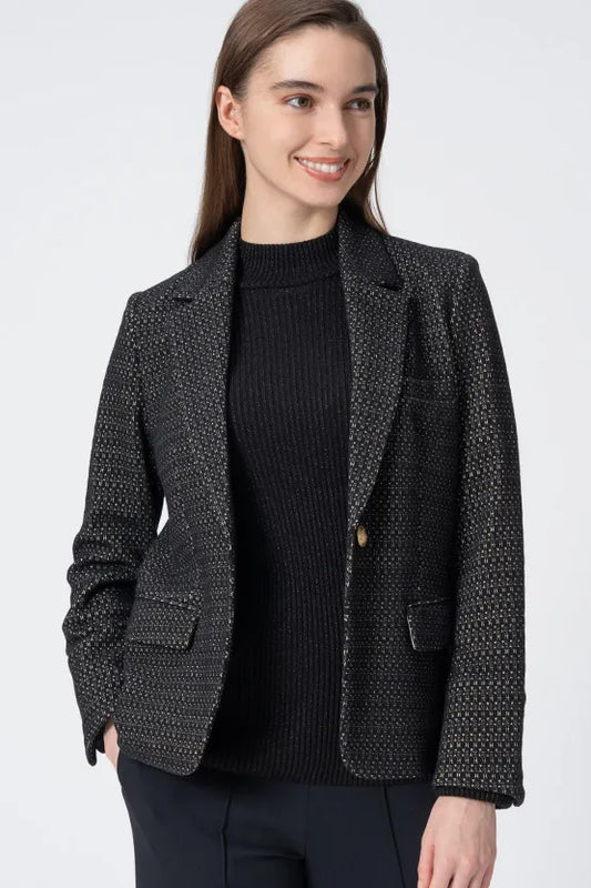 Lame Jacquard: Tailored Jacket