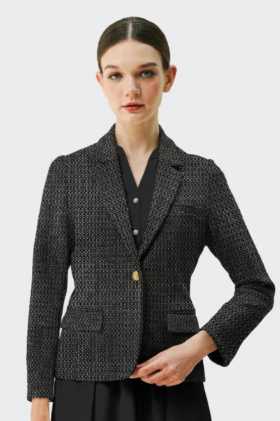Lame Jacquard: Tailored Jacket