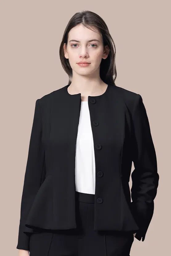 Space Material: Peplum Jacket