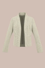 Lame Jacquard: Bolero-Length Jacket