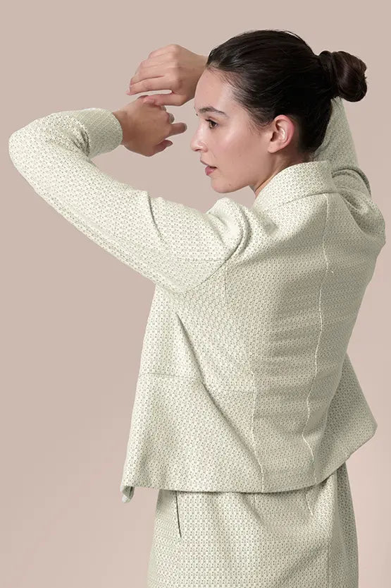 Lame Jacquard: Bolero-Length Jacket