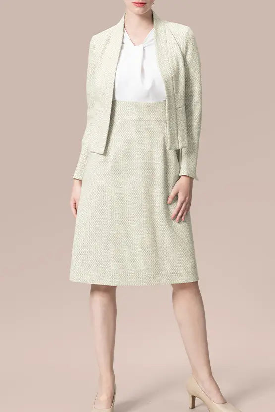 Lame Jacquard: Bolero-Length Jacket