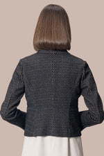 Lame Jacquard: Bolero-Length Jacket