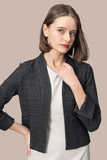 Lame Jacquard: Bolero-Length Jacket