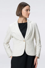 Stretch Lame Tweed: Tailored Jacket
