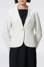 Stretch Lame Tweed: Tailored Jacket