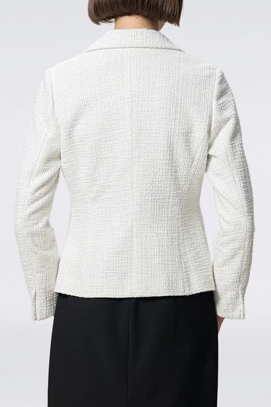 Stretch Lame Tweed: Tailored Jacket