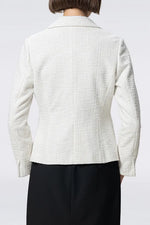 Stretch Lame Tweed: Tailored Jacket