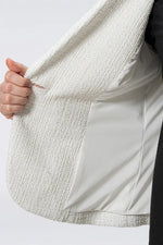 Stretch Lame Tweed: Tailored Jacket