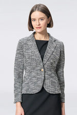 Stretch Lame Tweed: Tailored Jacket