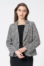 Stretch Lame Tweed: Tailored Jacket