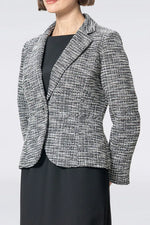 Stretch Lame Tweed: Tailored Jacket