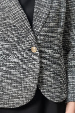 Stretch Lame Tweed: Tailored Jacket