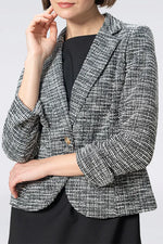 Stretch Lame Tweed: Tailored Jacket