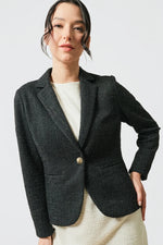 Stretch Lame Tweed: Tailored Jacket
