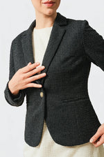 Stretch Lame Tweed: Tailored Jacket