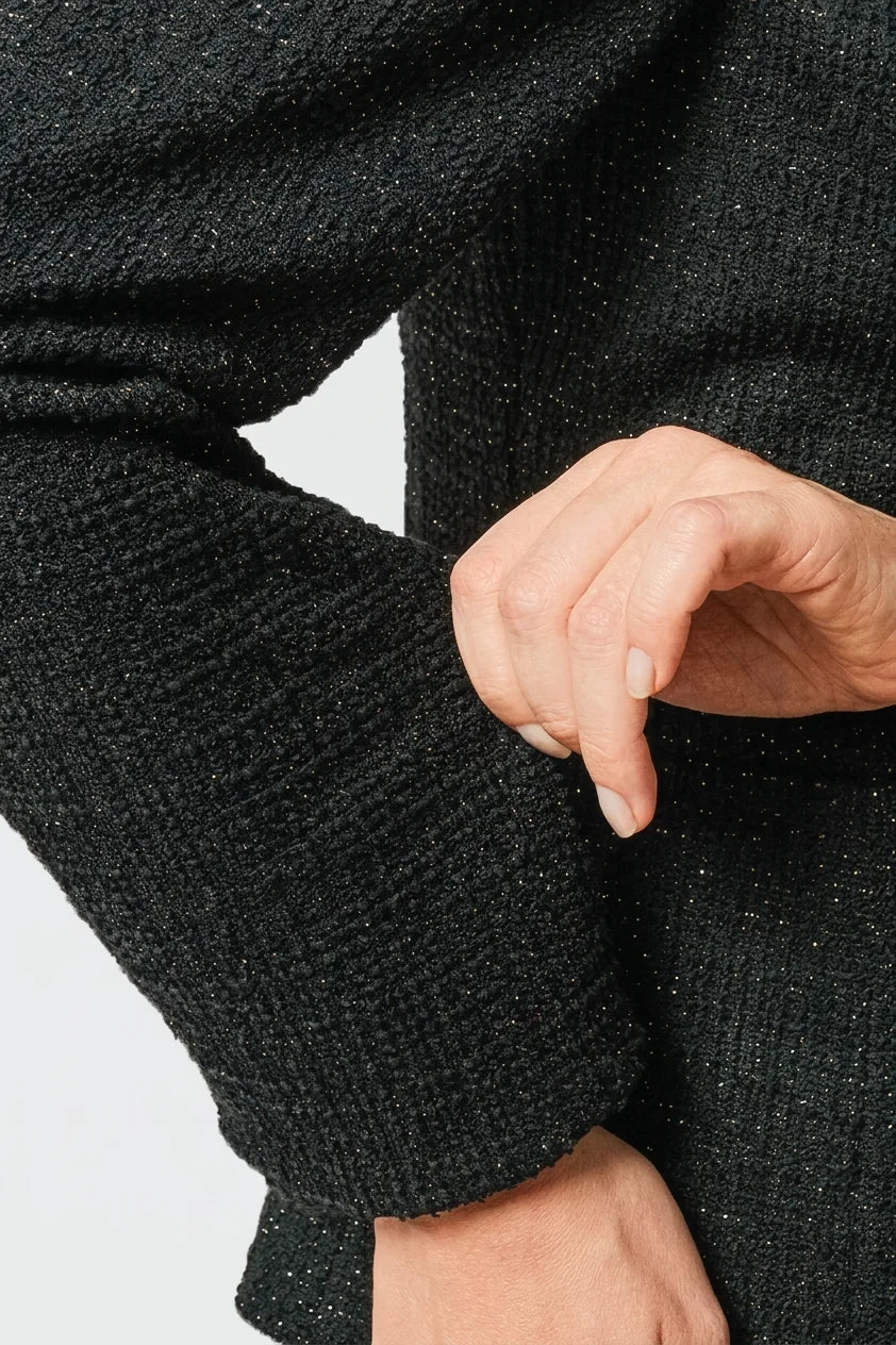 Stretch Lame Tweed: Tailored Jacket