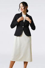 Stretch Lame Tweed: Tailored Jacket