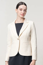 Stretch tweed: tailored jacket