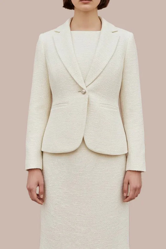 Stretch tweed: tailored jacket