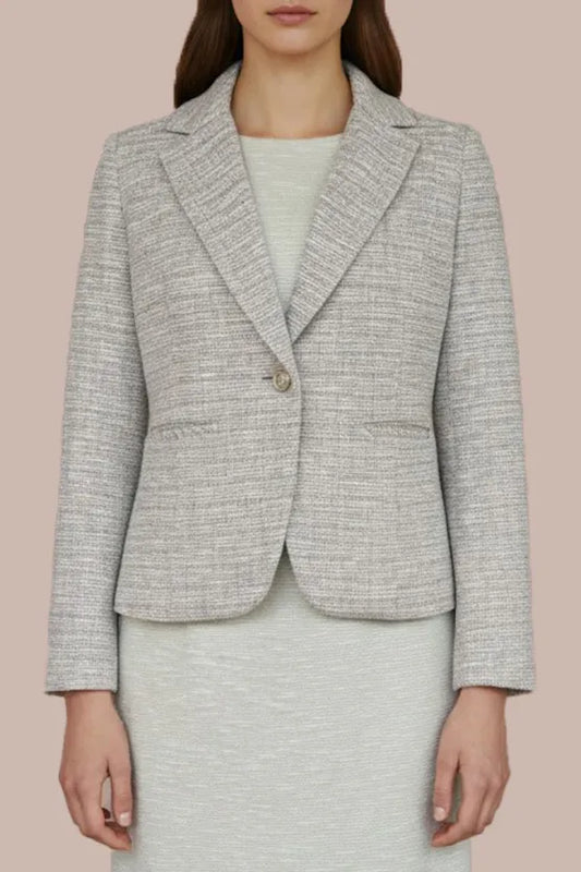 Stretch tweed: tailored jacket
