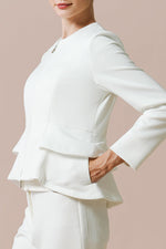[Restocked - Space Material] Double Peplum Jacket