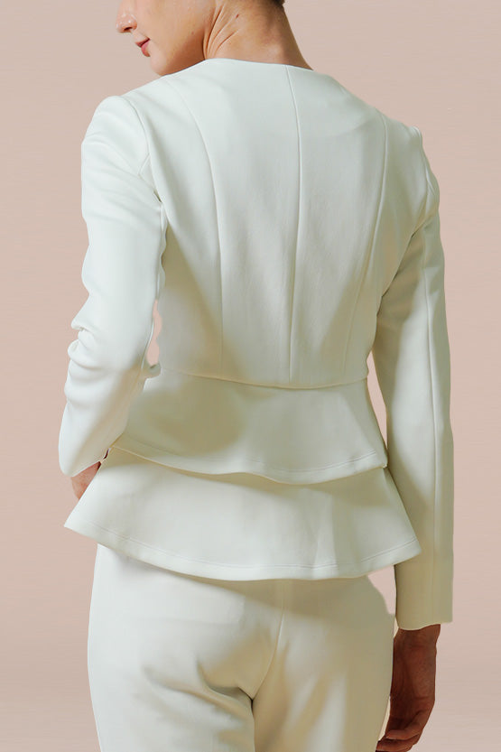 [Restocked - Space Material] Double Peplum Jacket
