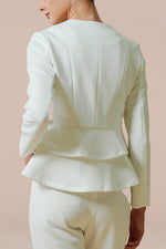 [Restocked - Space Material] Double Peplum Jacket