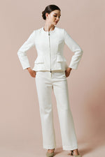 [Restocked - Space Material] Double Peplum Jacket