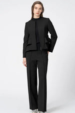 Marshmallow Tech: Straight Wide-Leg Pants