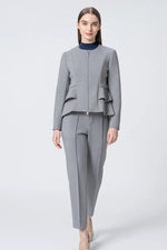 【Marshmallow Tech】Double Peplum Jacket