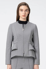 【Marshmallow Tech】Double Peplum Jacket