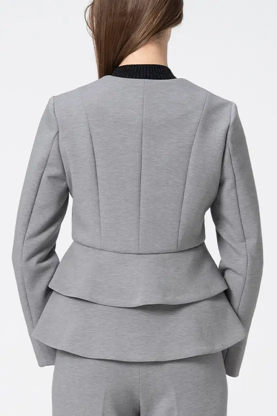 【Marshmallow Tech】Double Peplum Jacket
