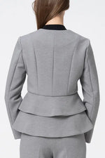 【Marshmallow Tech】Double Peplum Jacket