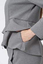 【Marshmallow Tech】Double Peplum Jacket