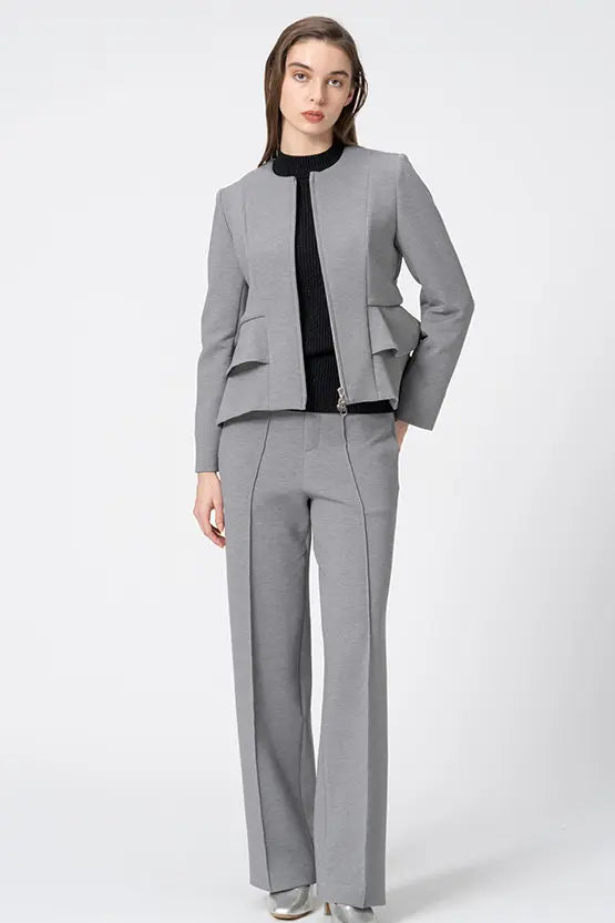 【Marshmallow Tech】Double Peplum Jacket