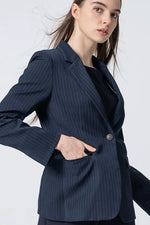 Active Warm Pinstripe: Mode Tailored Jacket