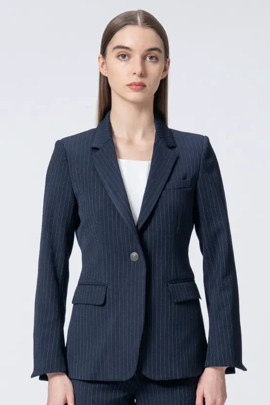 Active Warm Pinstripe: Mode Tailored Jacket
