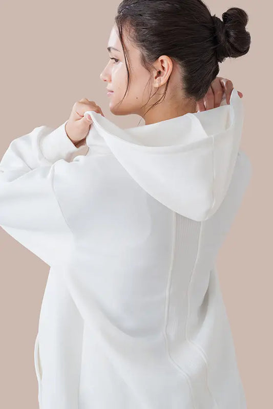 Space Material: Ribbed Hoodie