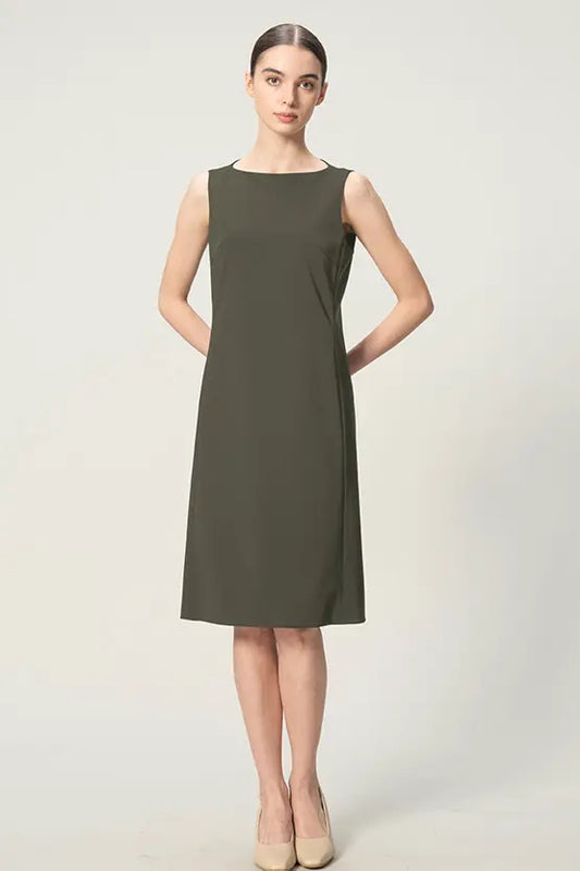 Tech Jersey: Minimalist Dress - Midi Length