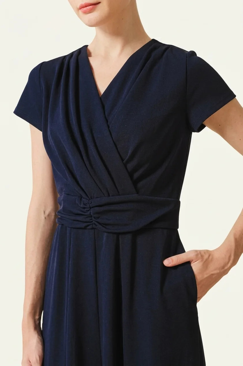 Hard-Twist Stretch / Comfort-Function: Smooth Twist Long Marilyn Dress