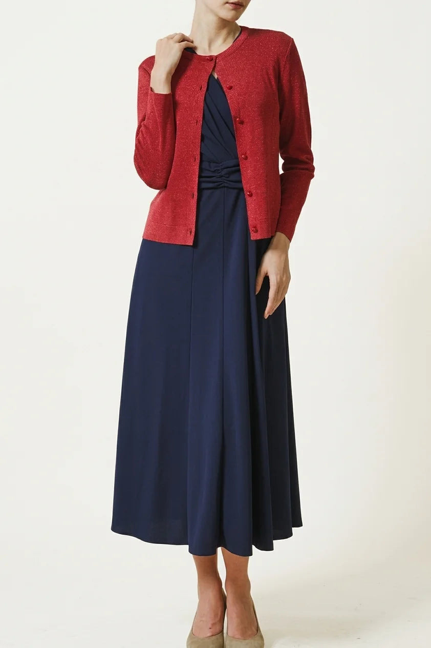 Hard-Twist Stretch / Comfort-Function: Smooth Twist Long Marilyn Dress