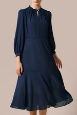 Stretch Chiffon: Long Mermaid Dress