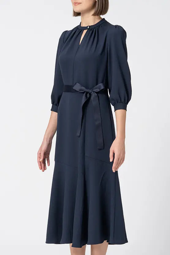 【Back Satin Georgette】Long Mermaid Dress