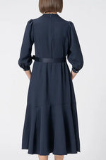 【Back Satin Georgette】Long Mermaid Dress